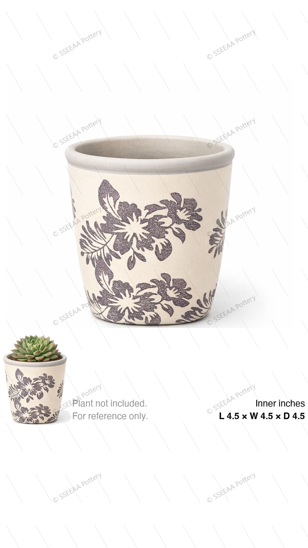 pottery_202601_plants_5 · L4.5 W4.5 H4.5