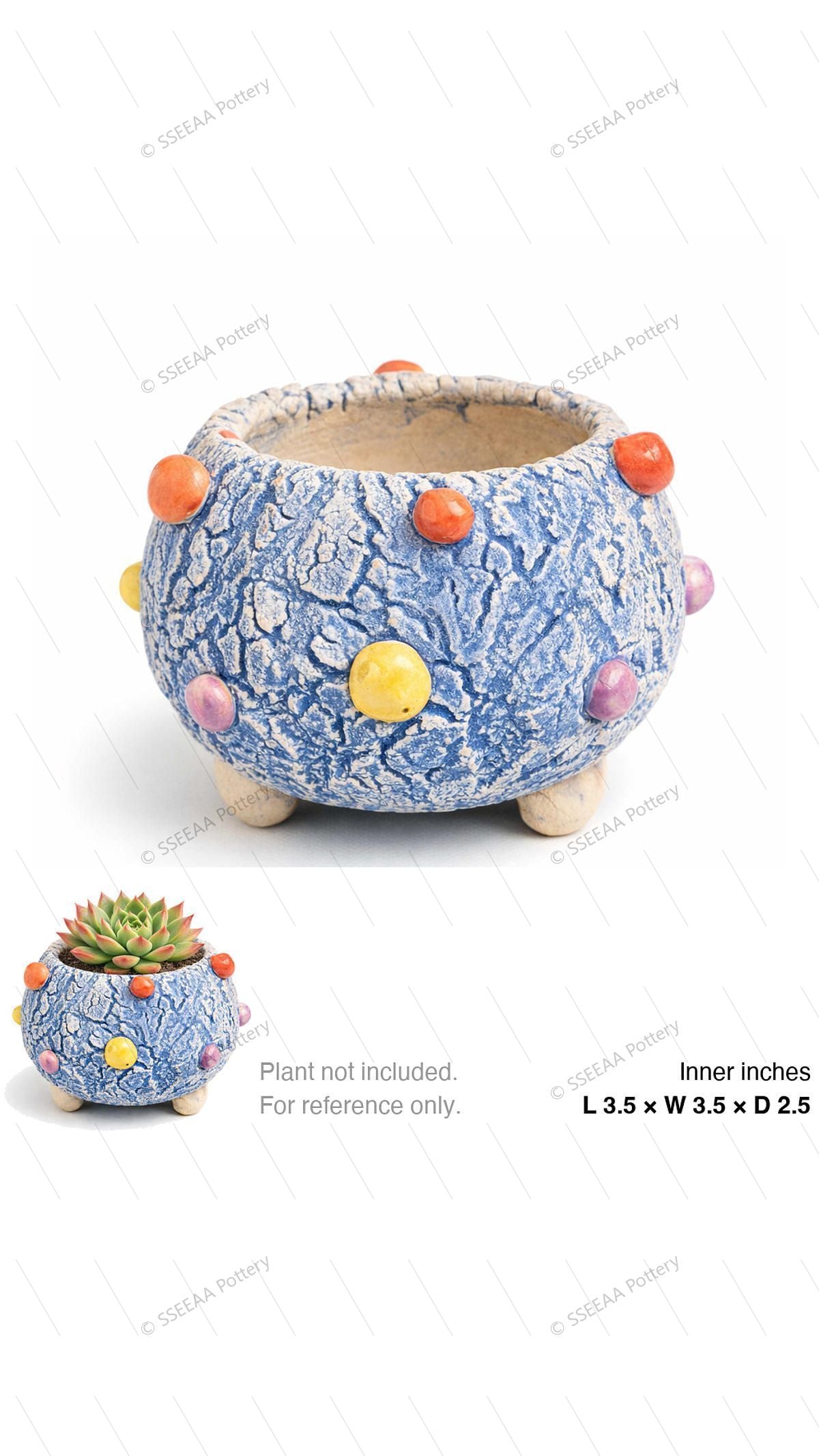 pottery_202601_rainbow_3 · L3.5 W3.5 H2.5