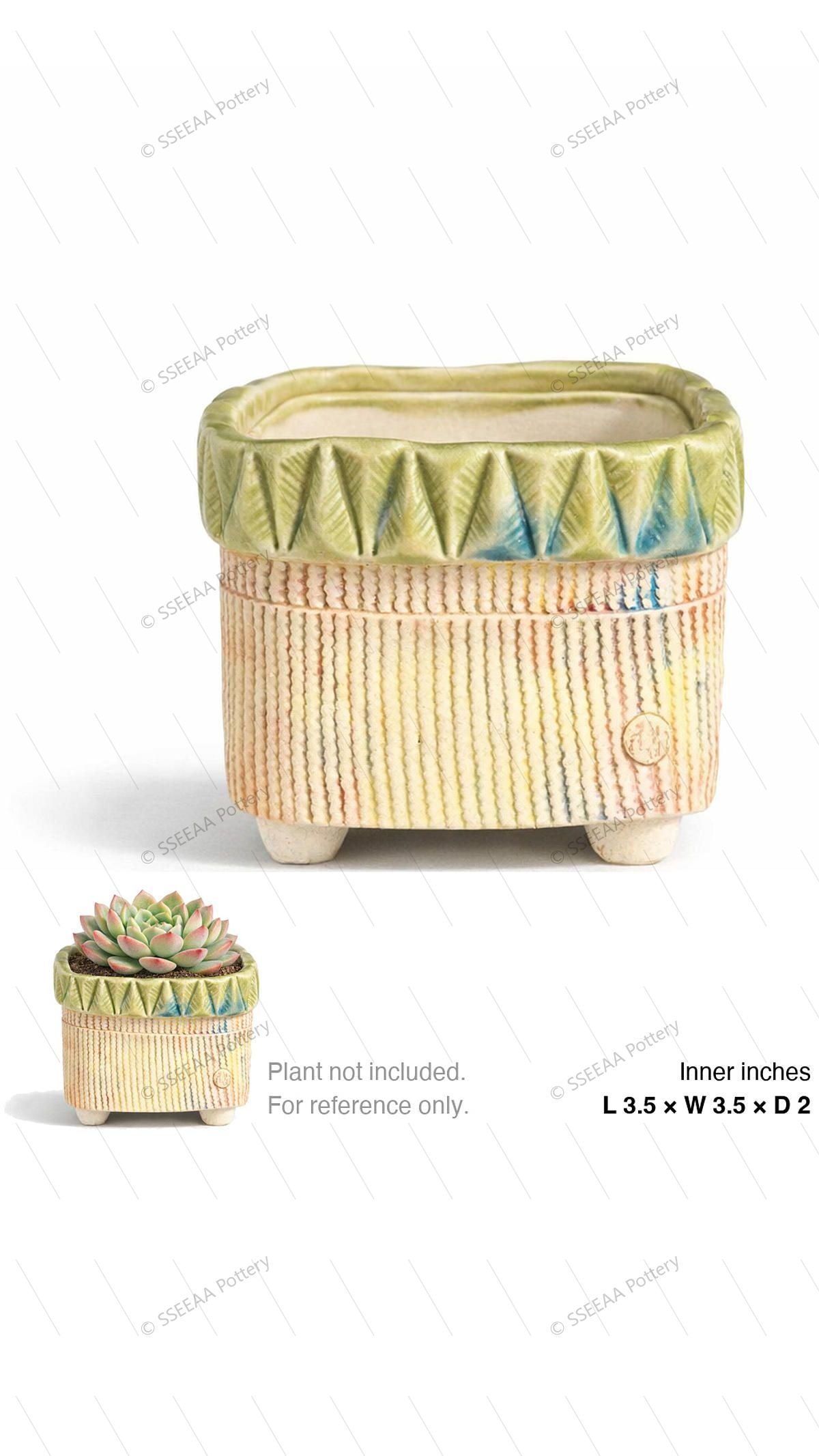 pottery_202601_rainbow_5 · L3.5 W3.5 H2
