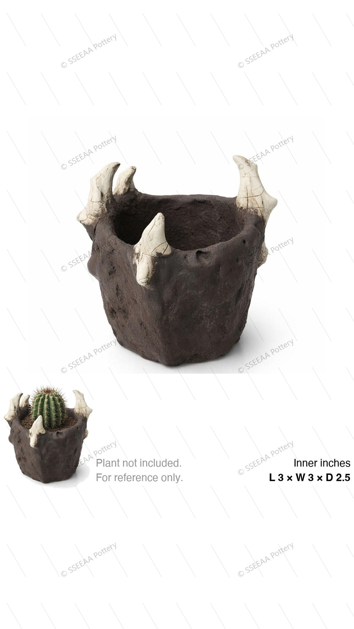 pottery_202604_claws_1 · L3 W3 H2.5